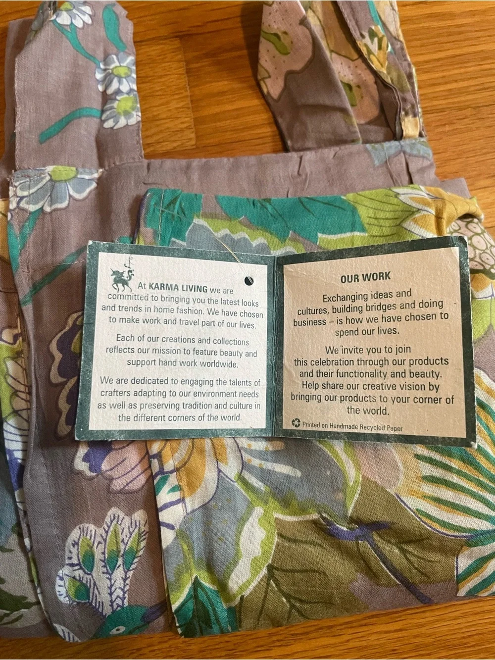 Karma Living Curtain with Botanical Designs